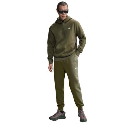 Nike Sportswear Club Fleece Joggingpak Hooded Olijfgroen Zwart