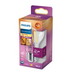 Philips LED Lamp Transparant - 40 W - E27 - Dimbaar warmwit licht