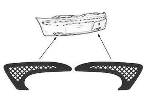 ACHTERBUMPERGRILL KIT ONDER LINKS+RECHTS 3-deurs 1620559