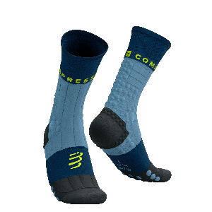 Compressport Pro racing socks winter trail - BLAUW - Unisex
