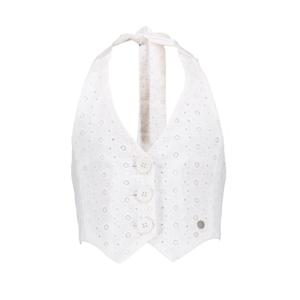 Frankie & Liberty Meisjes vest - Nicole - Bright White