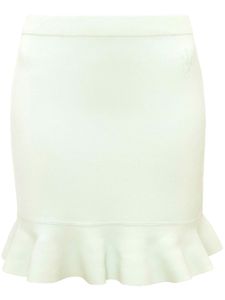 JW Anderson jupe en maille à logo brodé - Vert