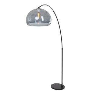 Steinhauer BooglampStresa zwart met smoke glas - 9878ZW