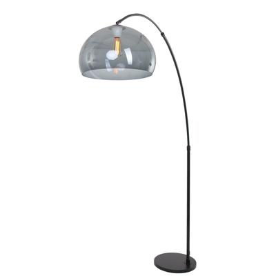 Steinhauer BooglampStresa zwart met smoke glas - 9878ZW