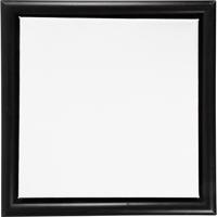Creativ Company Canvas met lijst, afm 20x20 cm, 280 gr, zwart, wit, 1 stuk