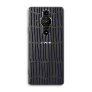 Moroccan stripes: Sony Xperia Pro-I Transparant Hoesje