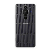 Moroccan stripes: Sony Xperia Pro-I Transparant Hoesje