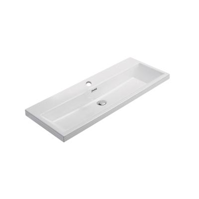 Wastafel Sanilux Compact Keramiek 100 cm 1 Kraangat Wit Sanilux