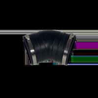 Air-Aqua Flexibele rubber bocht (45°) 110mm