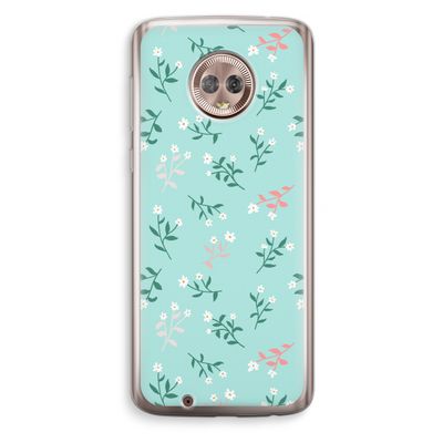 Small white flowers: Motorola Moto G6 Transparant Hoesje