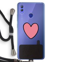 Hartje: Honor Note 10 Transparant Hoesje met koord
