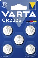 Batterij Varta knoopcel CR2025 lithium blister ÃƒÆ’ 5stuk - thumbnail
