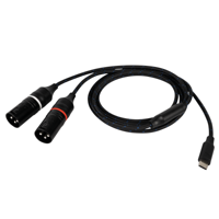 DAP FL115 verloopkabel USB-C naar 2x XLR male 1,5m