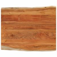 Tafelblad rechthoekig natuurlijke rand 100x80x3,8 cm acaciahout - thumbnail