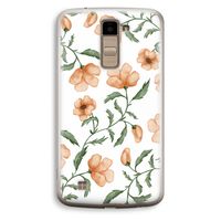 Peachy flowers: LG K10 (2016) Transparant Hoesje