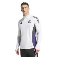 adidas Manchester United Trainingstrui 1/4-Zip 2025-2026 Wit Zwart Paars