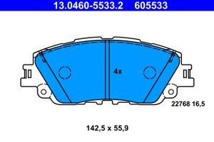 ATE Remblokset 13.0460-5533.2