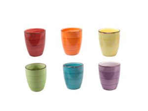 Kade 171 - Grote koffiekopjes - Set van 6 - 340 ML - allen unieke kleur - verschillende kleuren - koffiemok - cappuccino mok