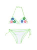 MC2 Saint Barth Kids bikini triangle à fleurs - Blanc - thumbnail