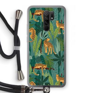 Luipaard 2: Xiaomi Redmi 9 Transparant Hoesje met koord