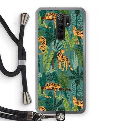 Luipaard 2: Xiaomi Redmi 9 Transparant Hoesje met koord