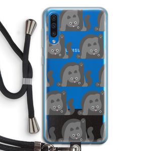 Cats: Samsung Galaxy A50 Transparant Hoesje met koord