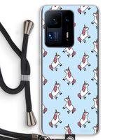 Eenhoorns overal: Xiaomi Mi Mix 4 Transparant Hoesje met koord