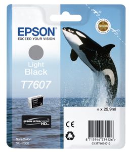 Epson inktpatroon licht zwart T 7607