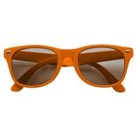 Feest Zonnebril - oranje - kunststof - volwassenen - dames/heren