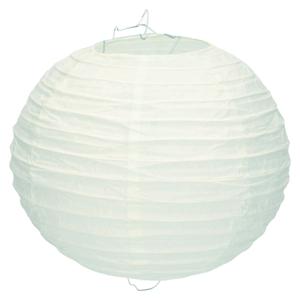 Luxe bol feest lampion - ijsblauw - dia 25 cm - papier