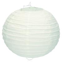 Luxe bol feest lampion - ijsblauw - dia 25 cm - papier - thumbnail