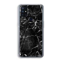 Zwart Marmer 2: OnePlus Nord N10 5G Transparant Hoesje