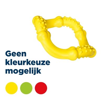 Trixie aqua toy natuurrubber golvende ring assorti