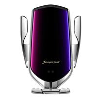 R1 intelligente infrarood sensor auto draadloze lader (zilver)