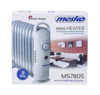 Mesko Home MS7805 Binnen Wit 1000 W Olie elektrisch verwarmingstoestel - thumbnail