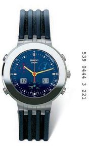 Horlogeband Rado 01.539.0376.3.215 / 01.539.0444.3.221 / R070874110 Leder Blauw 20mm