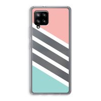 Strepen pastel: Samsung Galaxy A42 5G Transparant Hoesje