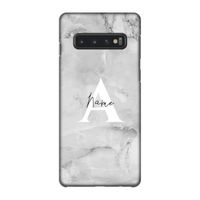 Ivory Marble: Samsung Galaxy S10 4G Volledig Geprint Hoesje