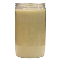 Grafkaars/gedenklicht - wit - 7 x 15 cm - 9 dagen brandtijd