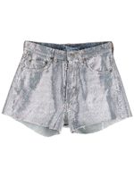 Maison Margiela short en coton à ornements strassés - Argent - thumbnail