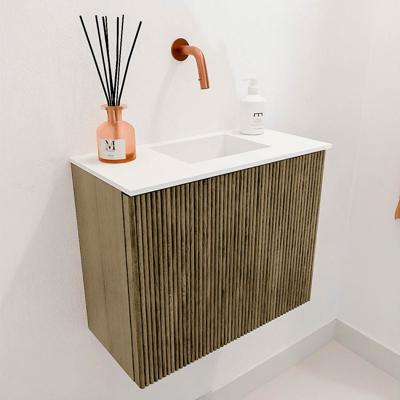 Toiletmeubel Mondiaz Joya | 50 cm | Meubelkleur Dusk | Faye wastafel Talc Rechts | Zonder kraangat(en) Toiletmeubel Mondiaz Joya | 50 cm | Meubelkleur Dusk | Faye wastafel Talc Rechts | Zonder kraangat(en)