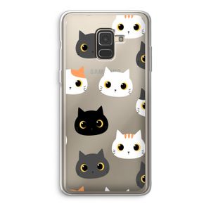 Katten: Samsung Galaxy A8 (2018) Transparant Hoesje