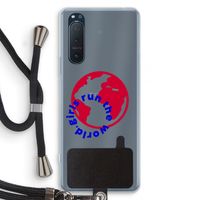 Run The World: Sony Xperia 5 II Transparant Hoesje met koord