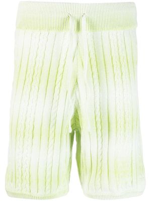 GCDS bermuda en maille à effet dégradé - Vert
