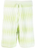 GCDS bermuda en maille à effet dégradé - Vert