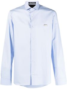 Philipp Plein chemise Sugar Daddy Cut en coton - Bleu