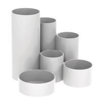 Pennenkoker maul tubo wit 6 vaks 150x125mm