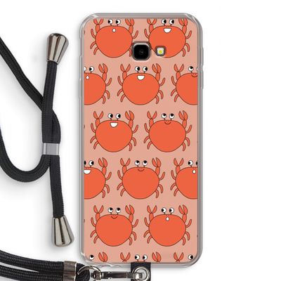 Krab: Samsung Galaxy J4 Plus Transparant Hoesje met koord