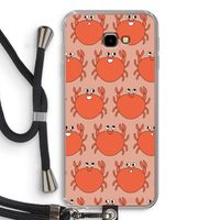 Krab: Samsung Galaxy J4 Plus Transparant Hoesje met koord