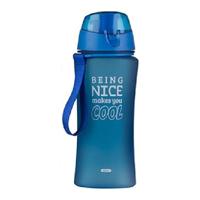 Drinkfles/waterfles Bidon - 480 ml - blauw - Sportfles - Herbruikbaar - Kunststof